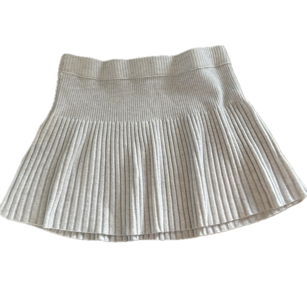 Aerie Cream Skater Skirt